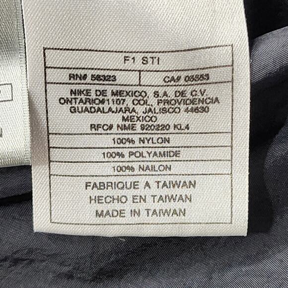 Vintage 90s Nike Jacket Womens S Black Green Reversible Full Zip Windbreaker - Picture 13 of 16